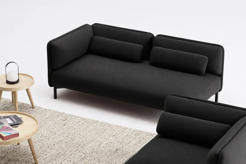 Canapé d'accueil modulaire Junto - 1 accoudoir