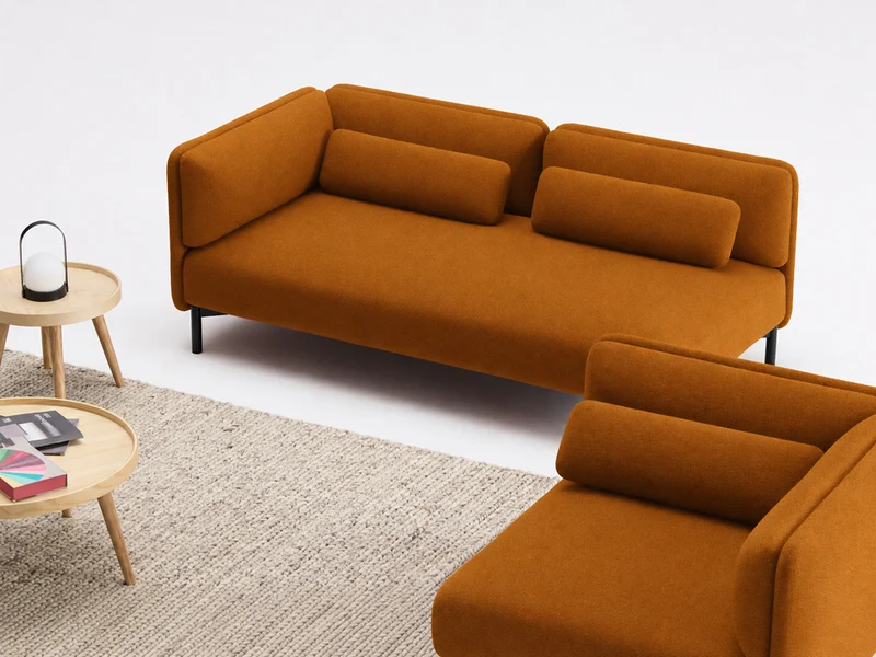 Canapé d'accueil modulaire Junto - 1 accoudoir