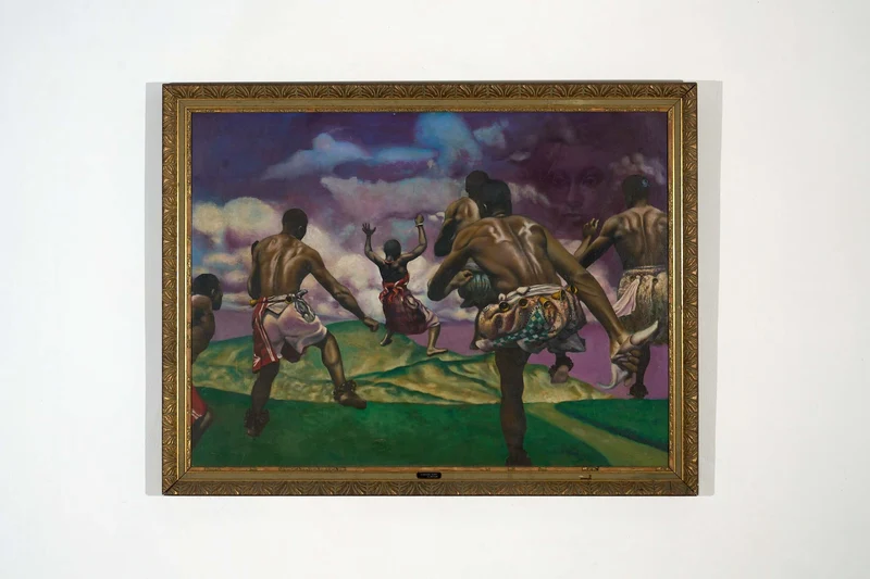 "Changing Winds," signed by the artist G. Nathan.
