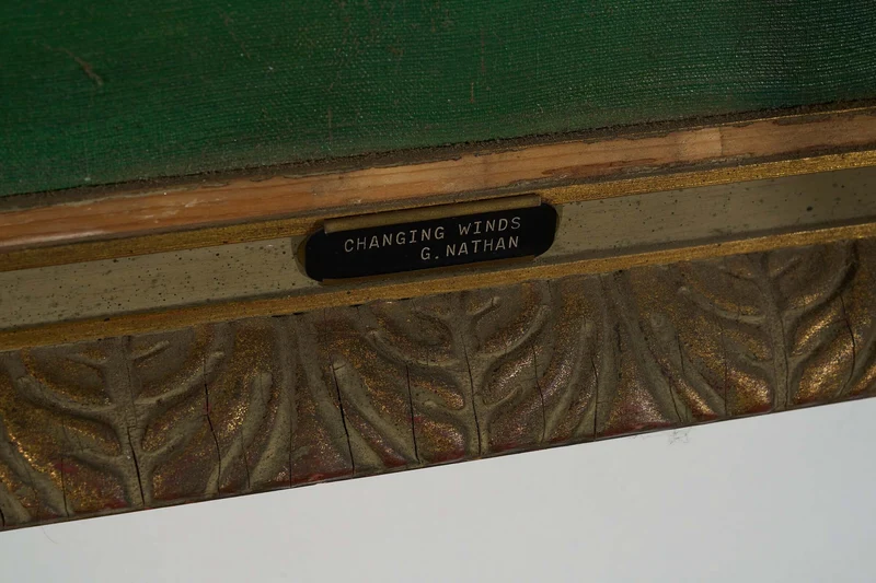 "Changing Winds," signed by the artist G. Nathan.
