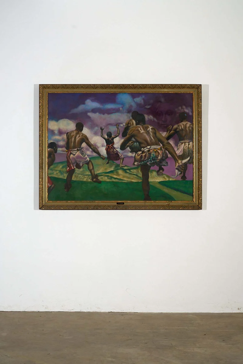 "Changing Winds," signed by the artist G. Nathan.