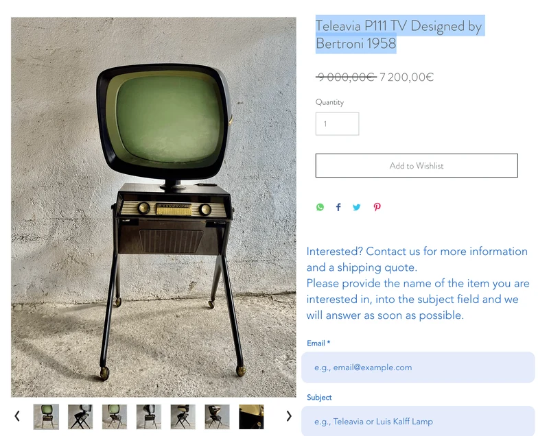 Teleavia P111 'Panoramic' Television Set (1958)