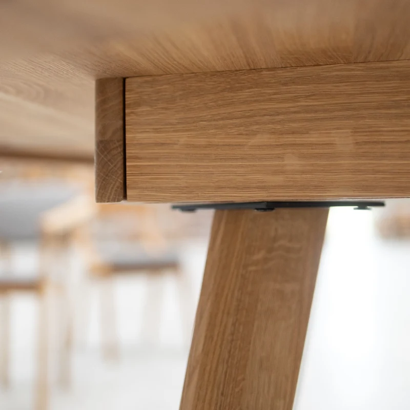 Table de salle à manger ronde et à rallonges en chêne massif LEA | NordicStory