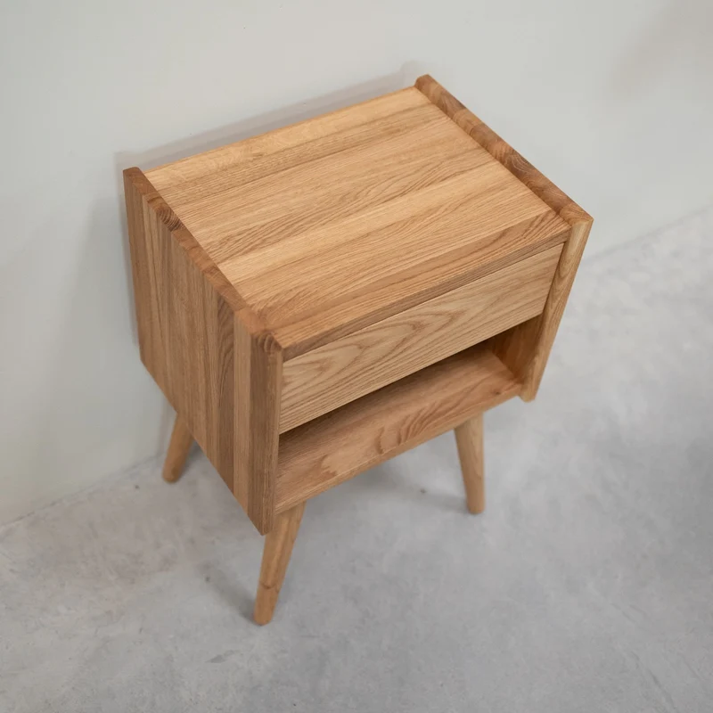 Table de chevet en chêne massif MALMO | NordicStory