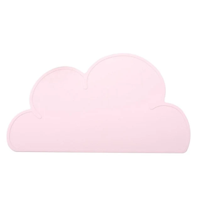 Set de Table Original Design de Nuage Uni Rose Clair en Silicone Facile à nettoyer