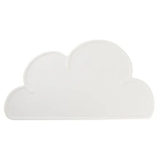 Set de Table Original Design de Nuage Uni Blanc en Silicone Facile à nettoyer