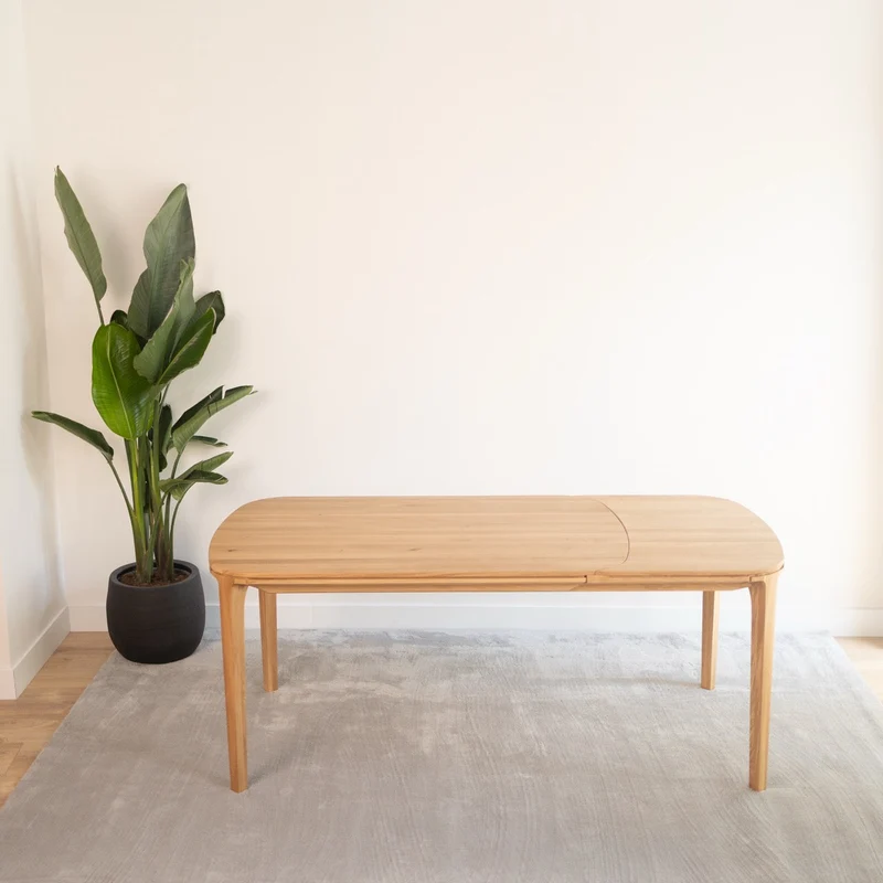 Table de salle à manger extensible en chêne massif IKONA | VESKOR