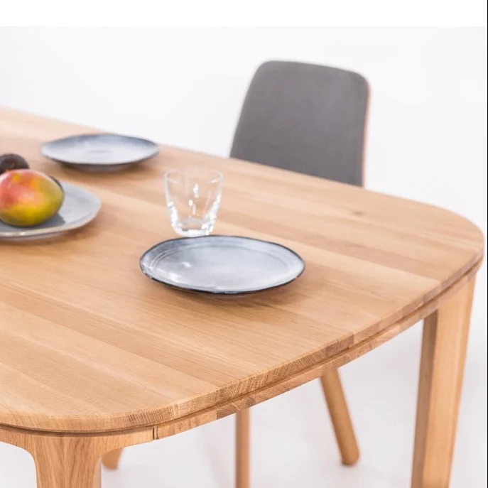 Table de salle à manger fixe en chêne massif IKONA | VESKOR