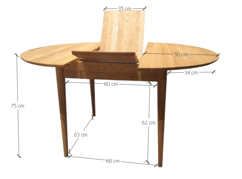 Table de salle à manger à rallonges en chêne MALMO | NordicStory