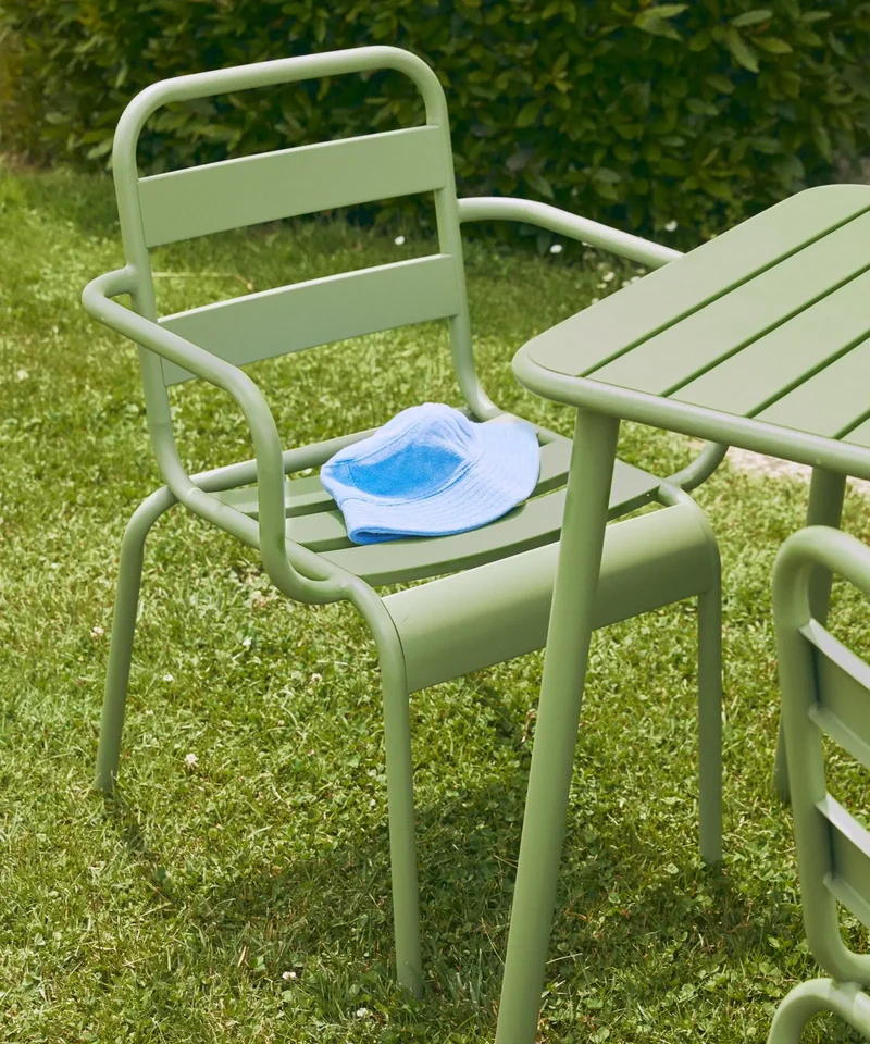 Silla de Metal con Reposabrazos Bora Arms