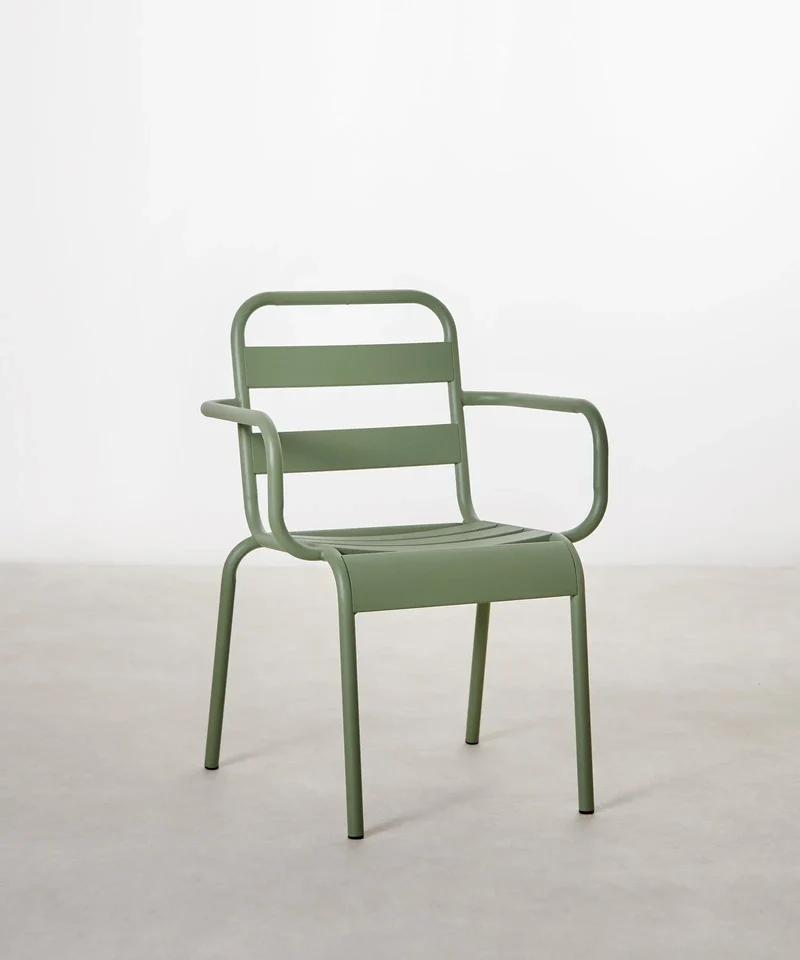 Silla de Metal con Reposabrazos Bora Arms