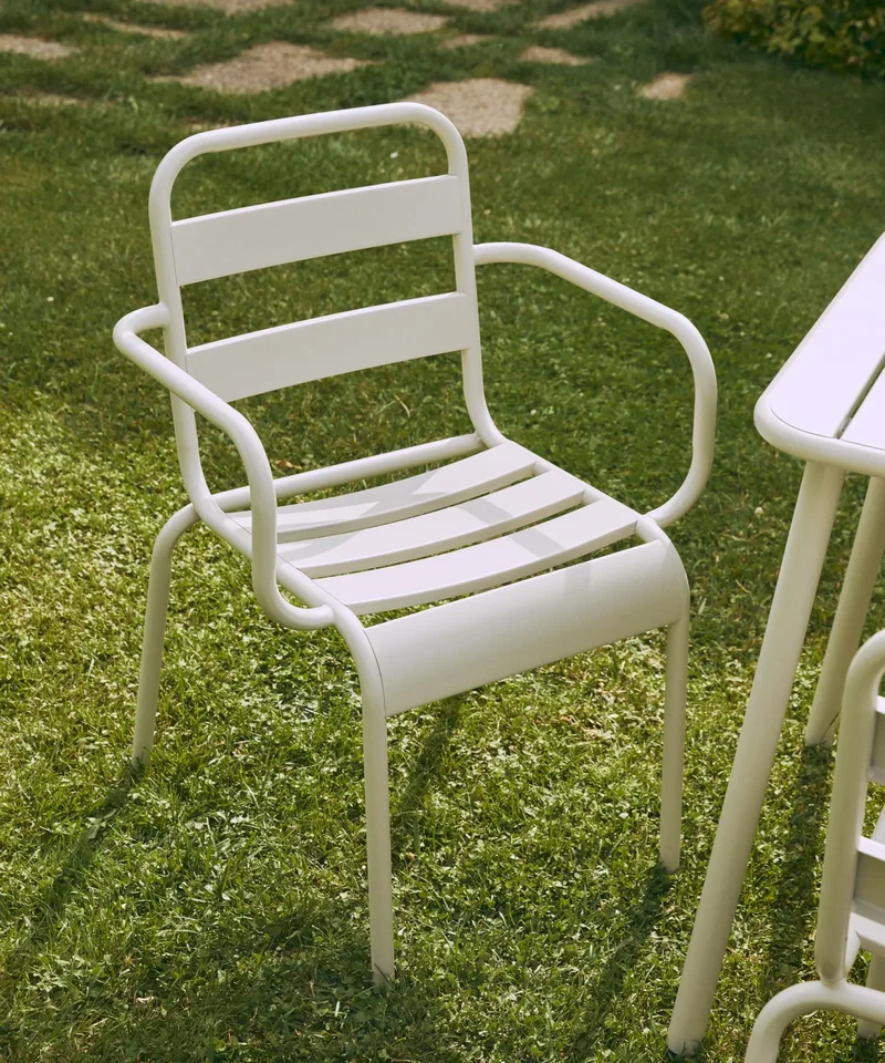 Silla de Metal con Reposabrazos Bora Arms