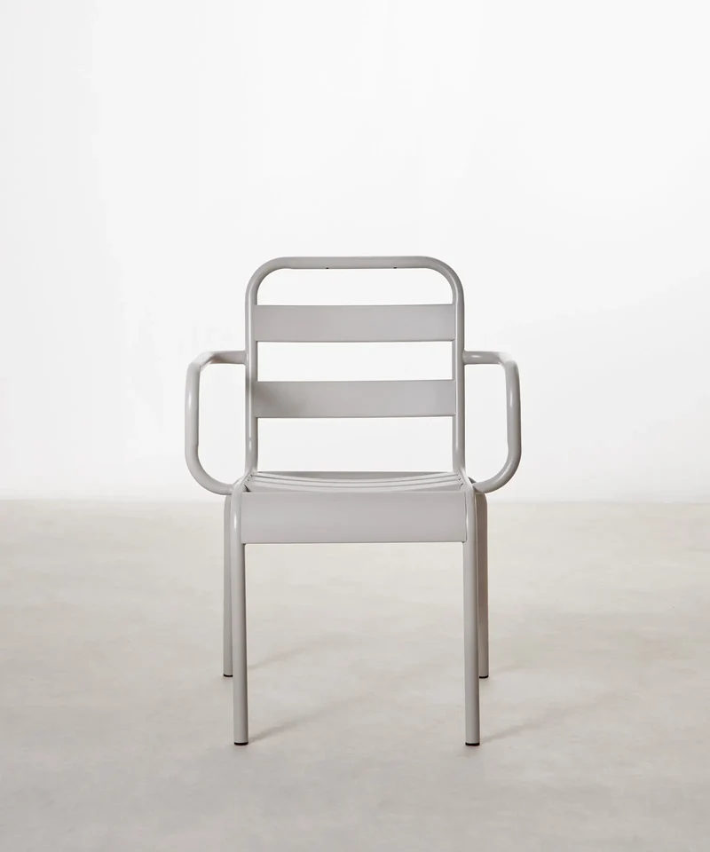 Silla de Metal con Reposabrazos Bora Arms