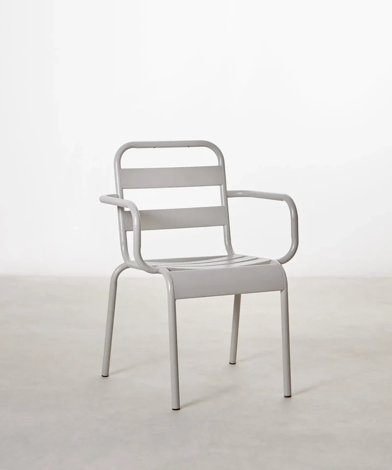 Silla de Metal con Reposabrazos Bora Arms