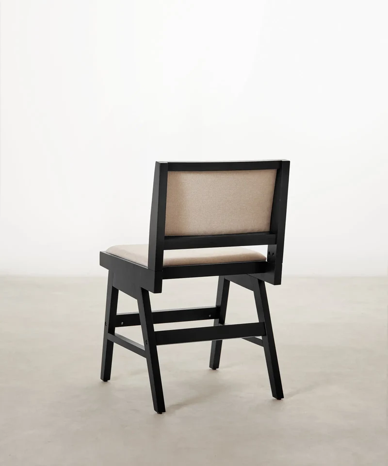 Silla de Comedor en Madera y Tapizada Matilde