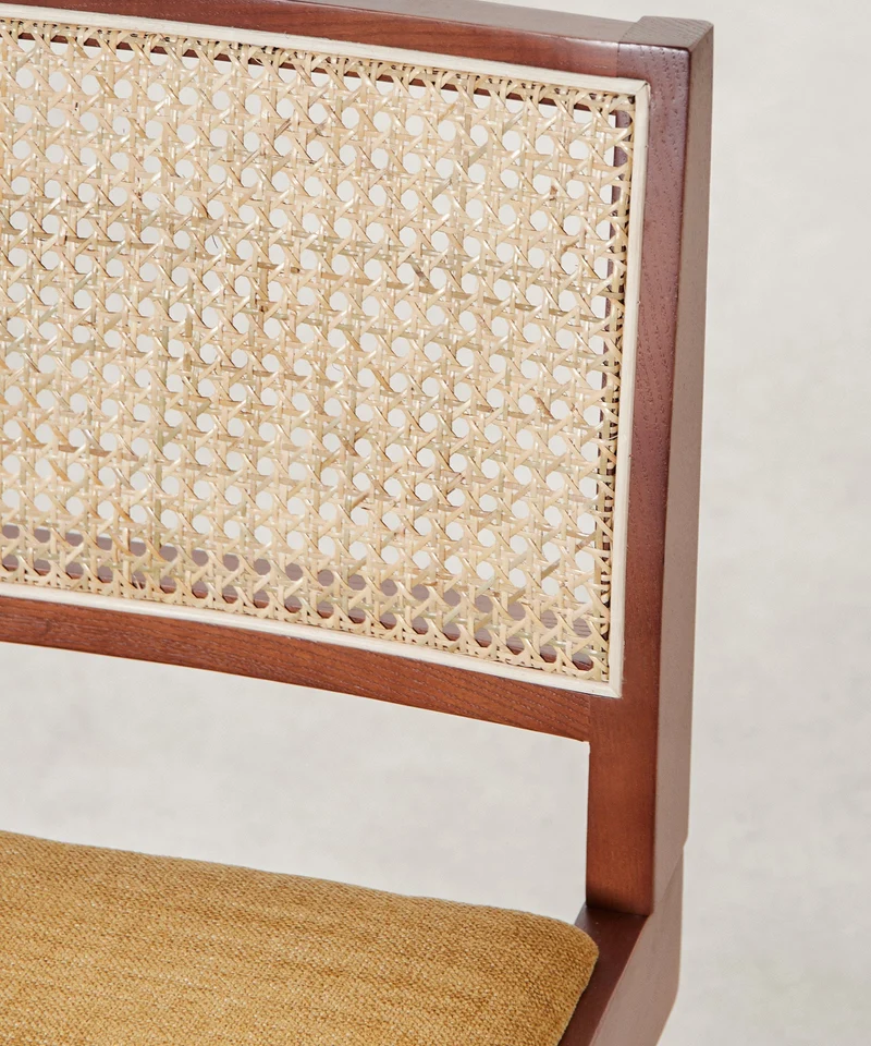 Silla de Comedor en Madera Tapizada Pauline