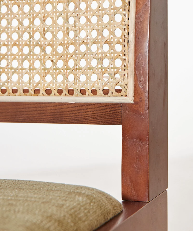 Silla de Comedor en Madera Tapizada Pauline