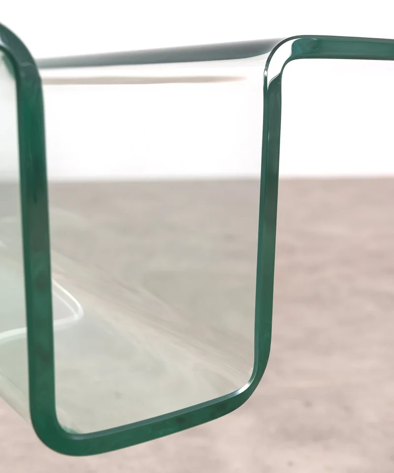 Mesa de Centro Rectangular de Cristal Templado Harbor (120x60 cm)
