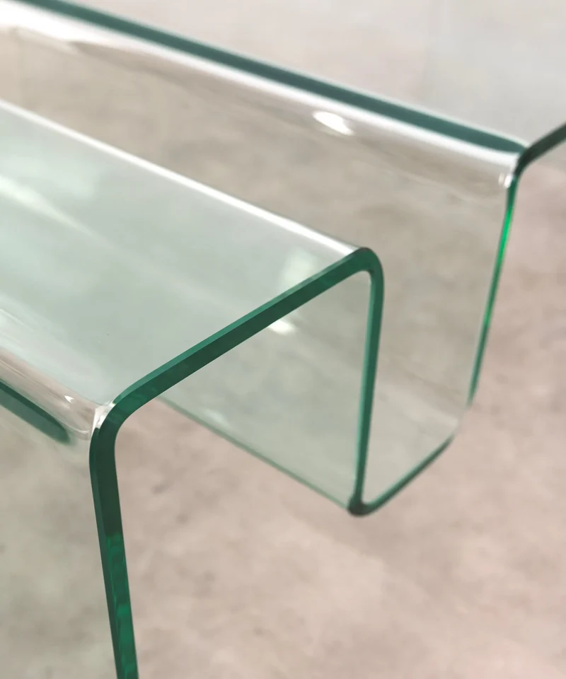 Mesa de Centro Rectangular de Cristal Templado Harbor (120x60 cm)