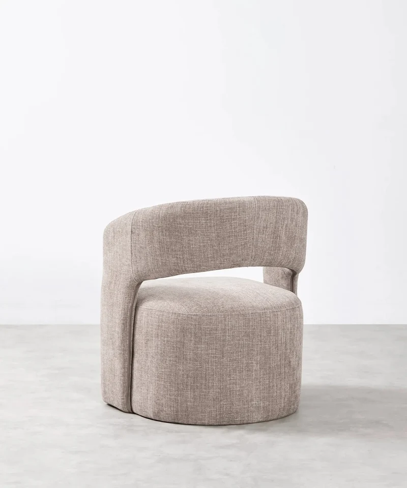 Sillón Tapizado con Reposabrazos Naya