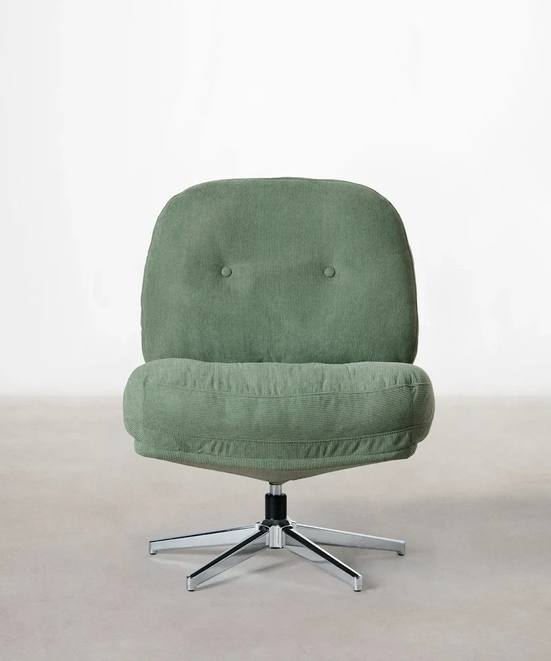 Sillón Giratorio Tapizado Orbit