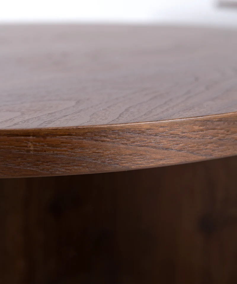 Mesa de Centro Redonda en Madera Takaya (80 cm)