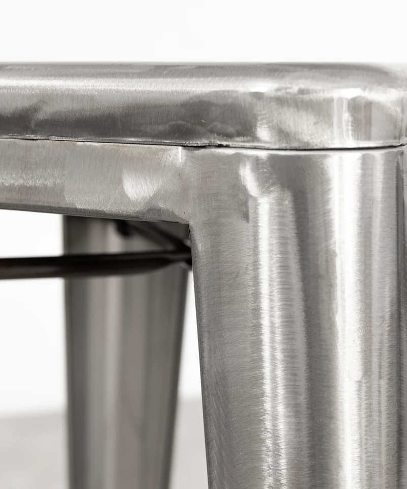 Taburete Alto de Metal Tolik - Polished Edition