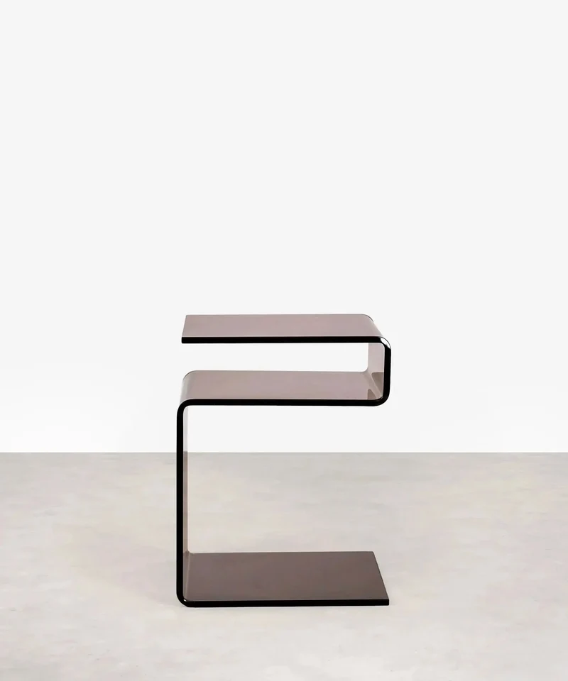 Mesa Auxiliar de Cristal Templado Saura