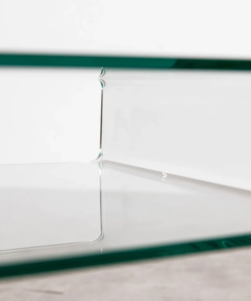 Mesa Auxiliar de Cristal Templado Saura