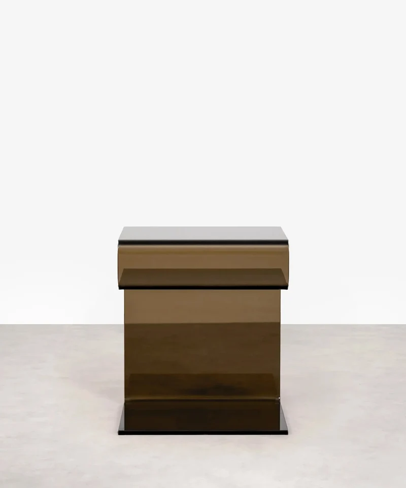 Mesa Auxiliar de Cristal Templado Saura