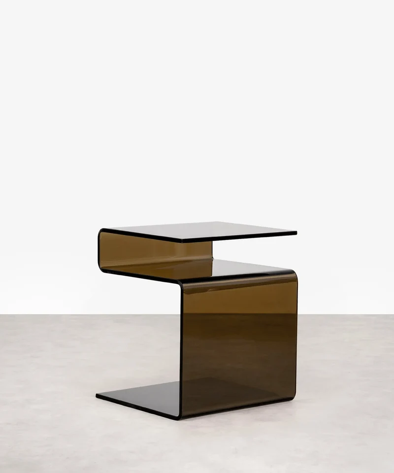 Mesa Auxiliar de Cristal Templado Saura
