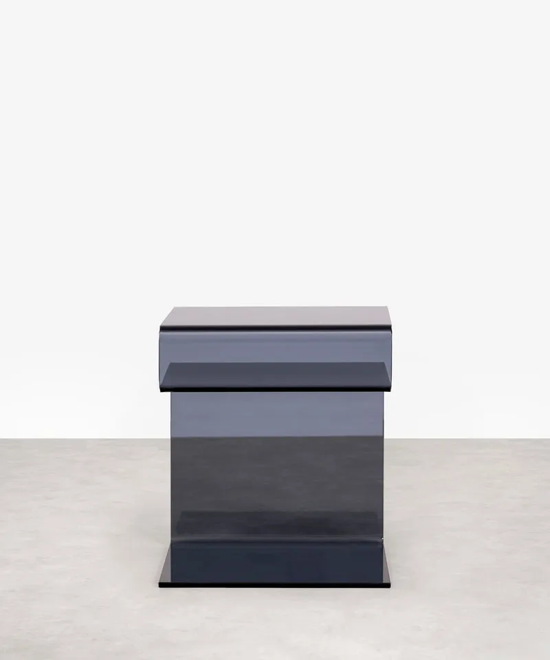 Mesa Auxiliar de Cristal Templado Saura