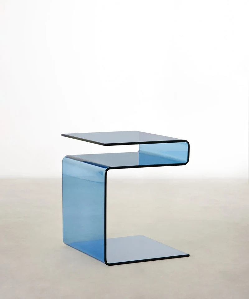 Mesa Auxiliar de Cristal Templado Saura