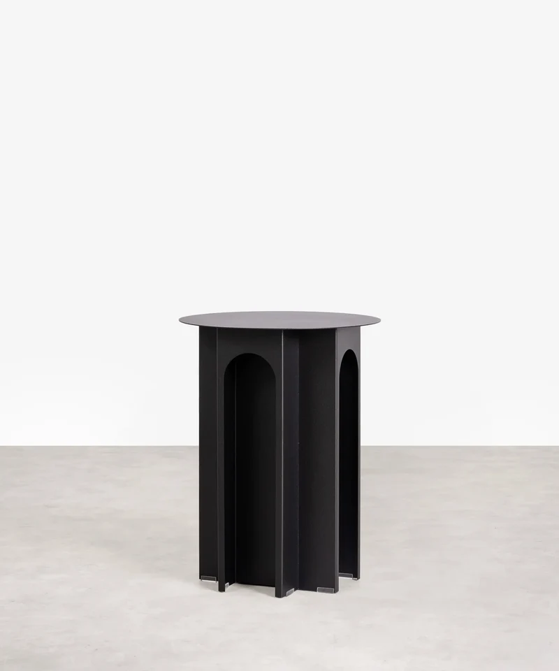 Mesita auxiliar de metal Pisa (38.5x50 cm)