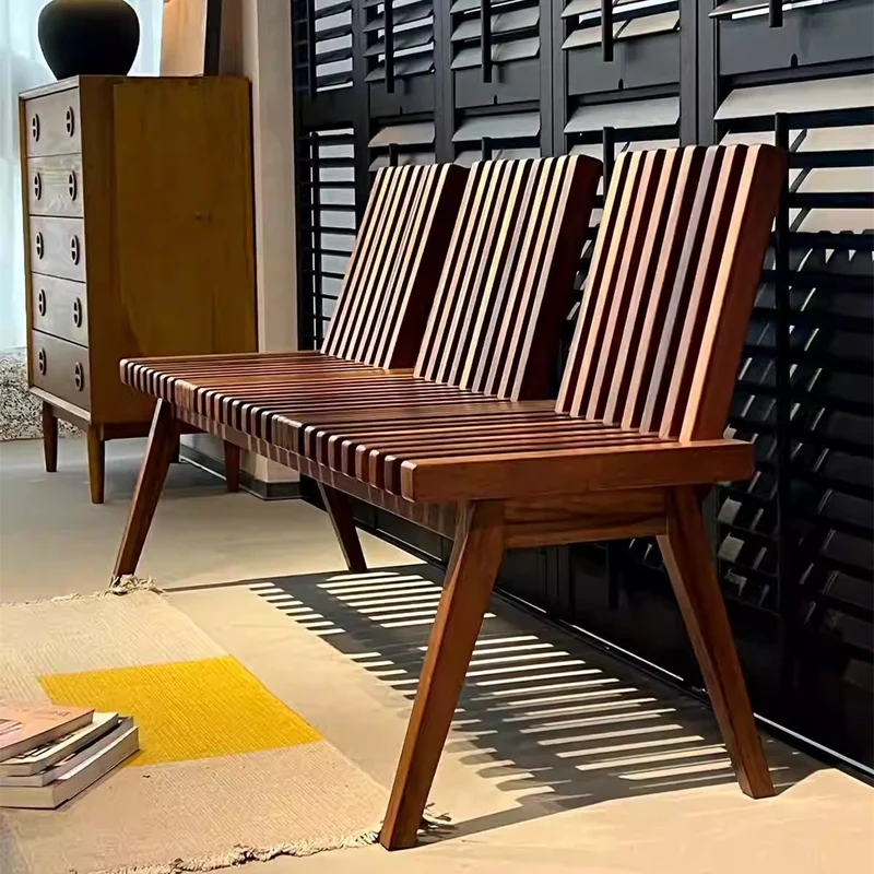 Banc en bois pliable créatif