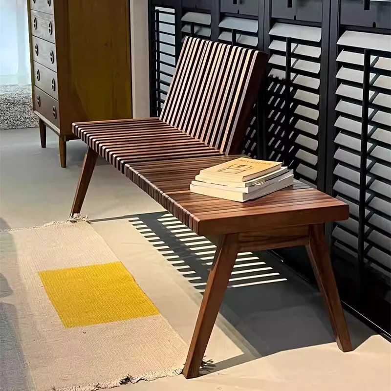 Banc en bois pliable créatif