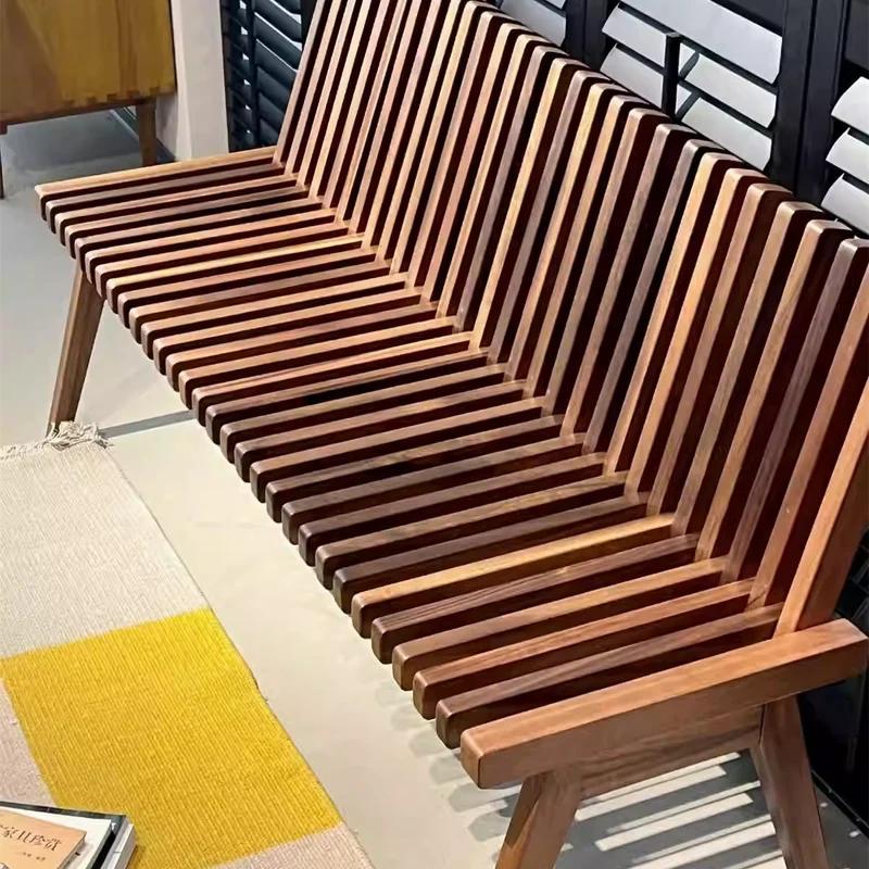 Banc en bois pliable créatif