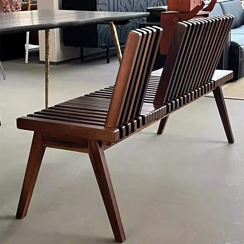 Banc en bois pliable créatif