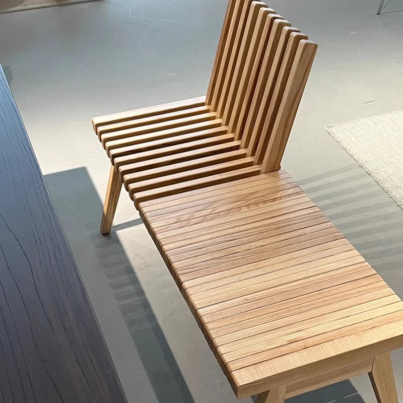 Banc en bois pliable créatif