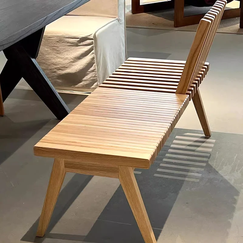 Banc en bois pliable créatif