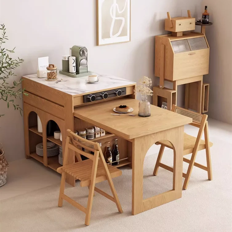 Table d'îlot télescopique et extensible