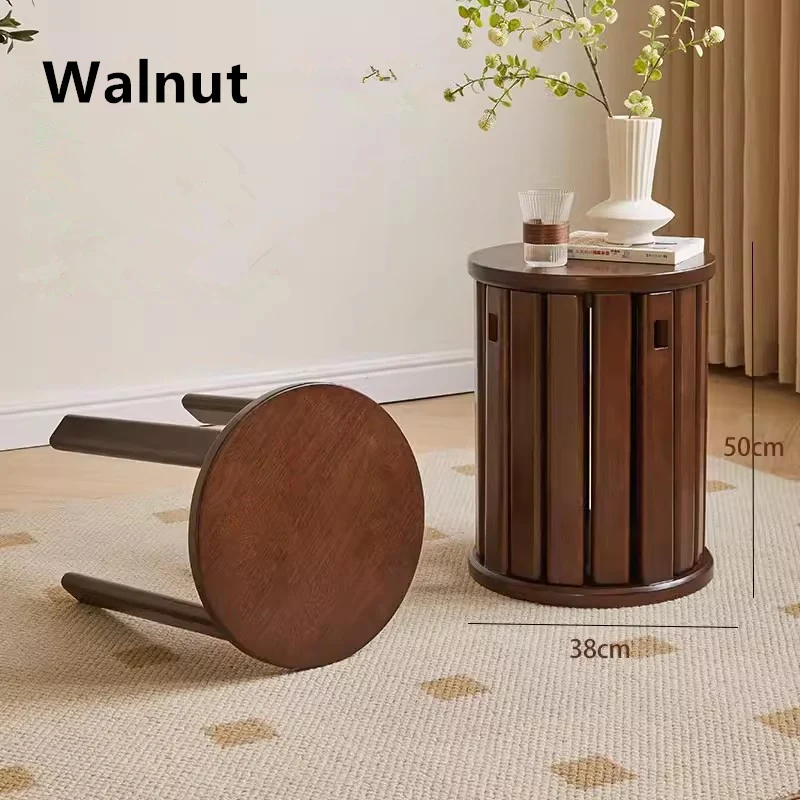 Tabourets 4 en 1 en bois massif