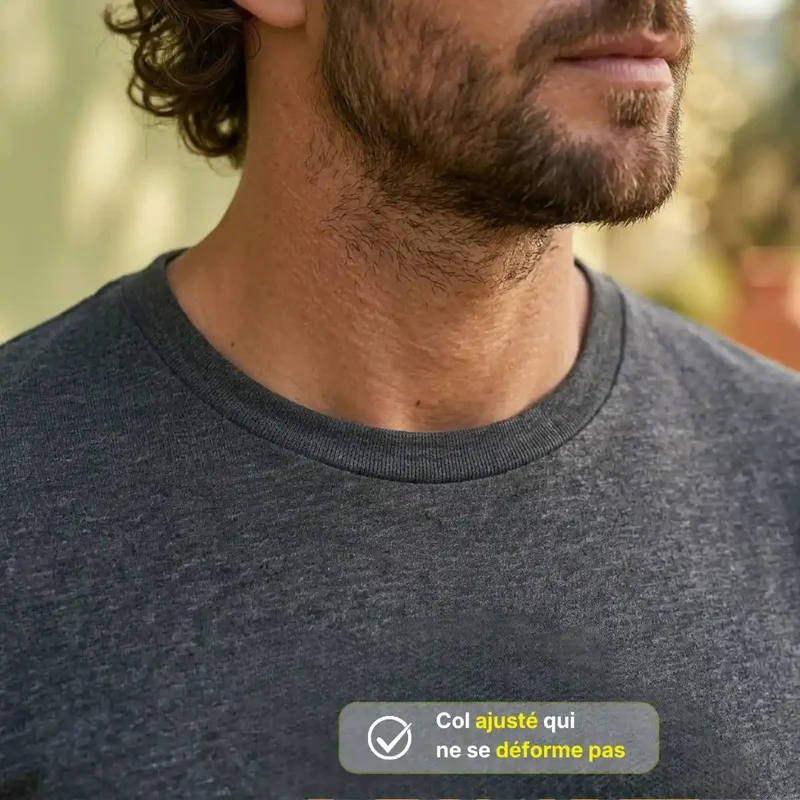T-shirt Homme Gris chiné | Coton Bio