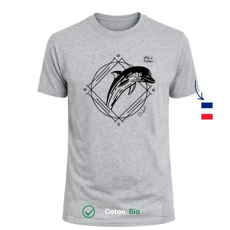 T-shirt Homme gris | Dauphin