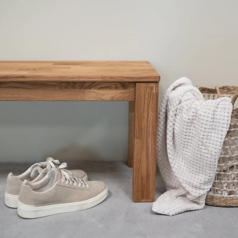Banc en bois massif de chêne Mauritz 4 - NordicStory