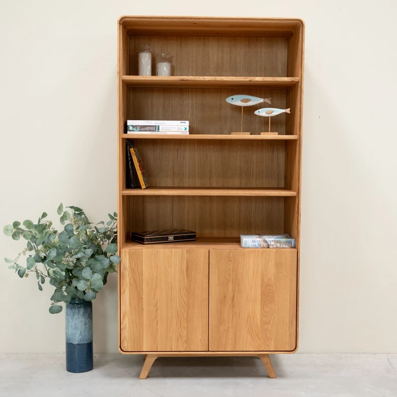 Vitrine en bois massif de chêne Genève 2 - NordicStory