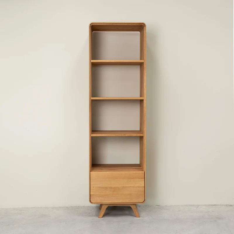Vitrine en bois massif de chêne Genève 1 - NordicStory