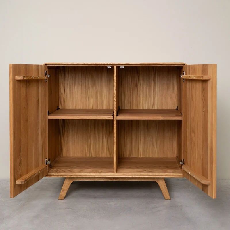 Buffet 2 portes en bois massif de chêne Genève 2 - NordicStory