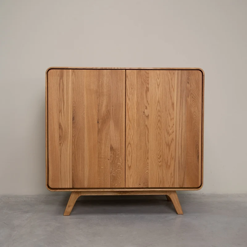 Buffet 2 portes en bois massif de chêne Genève 2 - NordicStory