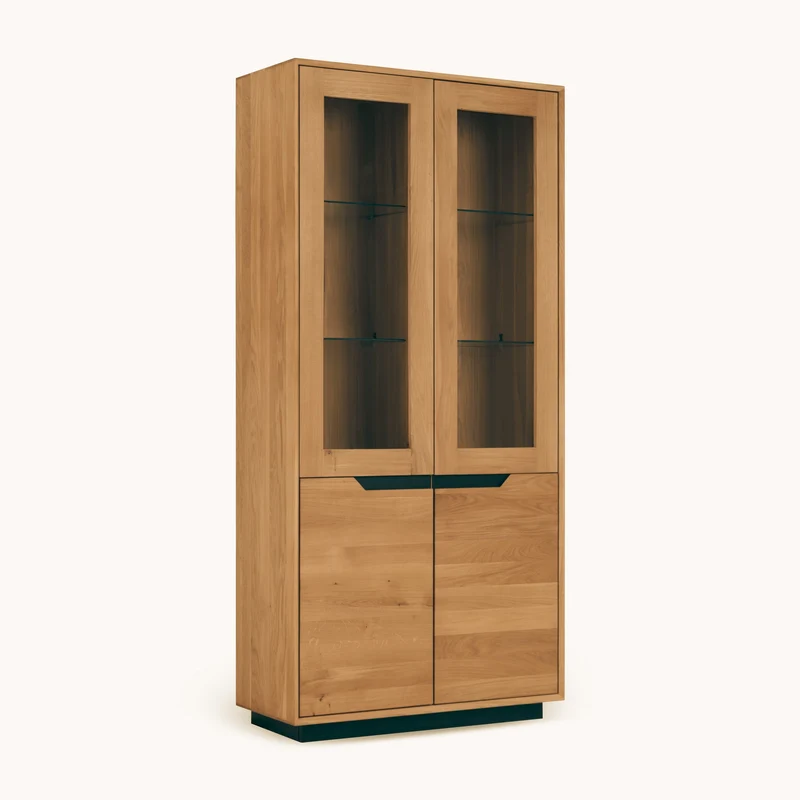Vitrine en bois massif de chêne Bremen 2 - NordicStory